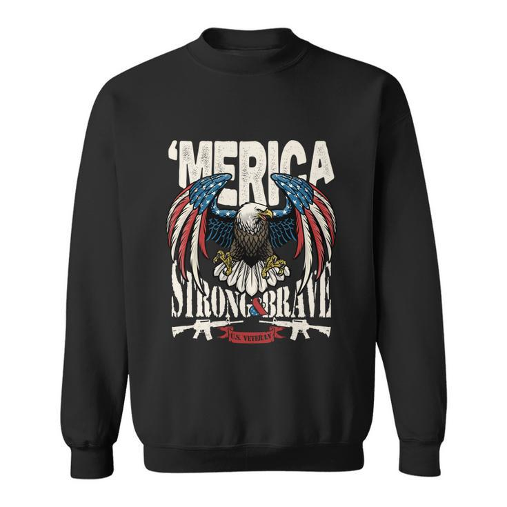 Funny 4Th Of July Usa Flag American Patriotic Eagle Gift Sweatshirt