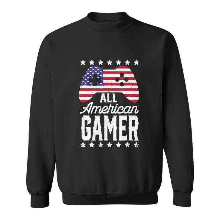 Funny American Gamer 4Th Of July Sweatshirt