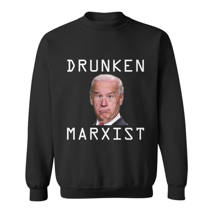 Funny Anti Biden Drunken Marxist Joe Biden Sweatshirt