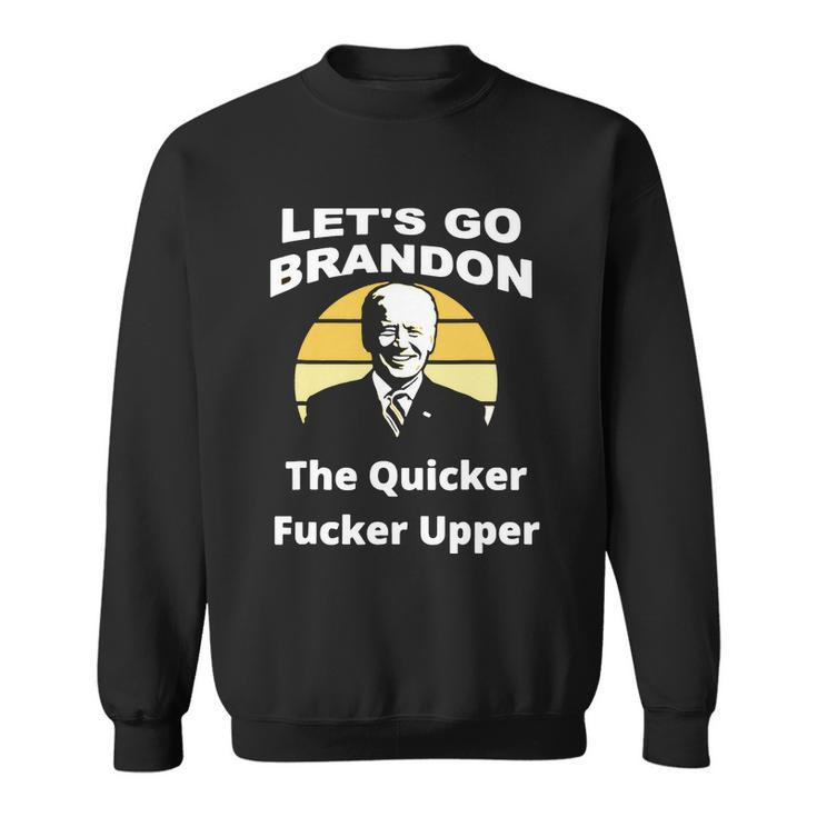 Funny Anti Biden Fjb Lets Go Brandon Let Go Brandon Fjb Funny American Fla Sweatshirt
