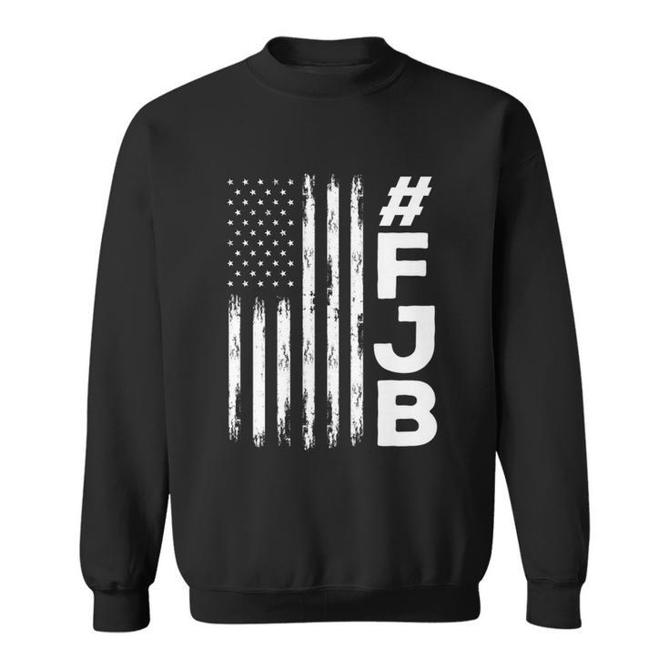 Funny Anti Biden Fjb Pro America Us Distressed Flag F Biden Fjb Sweatshirt