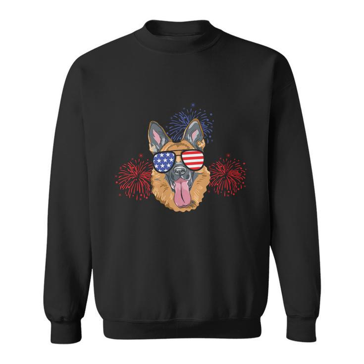 Funny Australian Cattle Dog Heeler American Flag Plus Size Shirt For Unisex Sweatshirt
