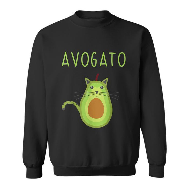 Funny Avogato Cinco De Mayo Gift Cinco De Meow Cat Avocado Gift Sweatshirt