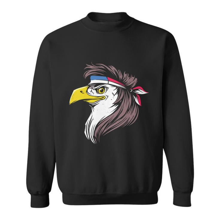 Funny Bald Eagle Mullet With American Flag 4Th Of July Gift Sweatshirt