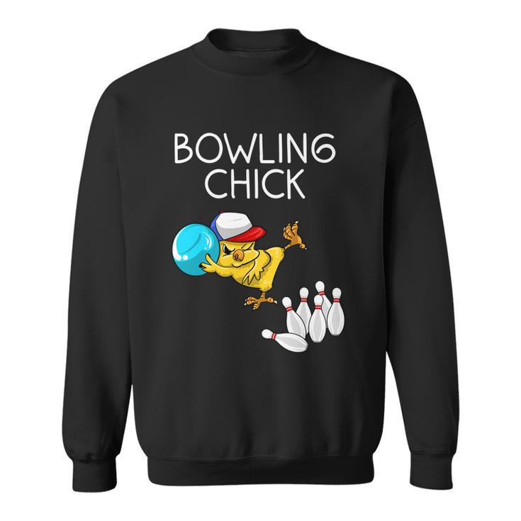 Funny Bowling Gift For Women Cute Bowling Chick Sports Athlete Gift Sweatshirt