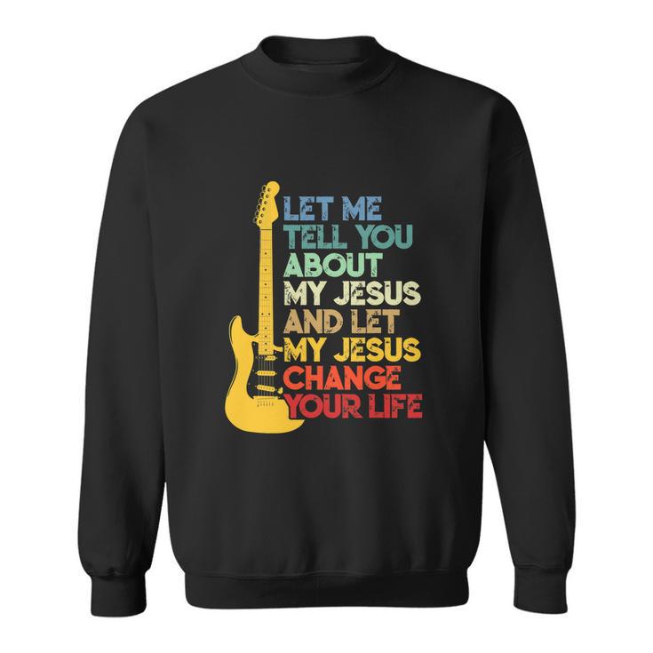 Funny Christian Bible Guitar Player Sweatshirt