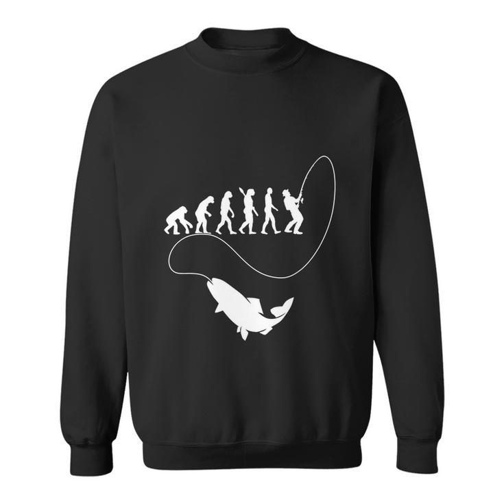 Funny Fisherman Fishing Evolution Sweatshirt