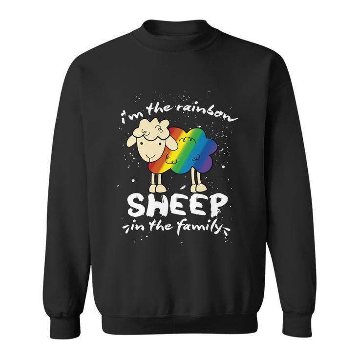 Funny Gay Pride Lgbt Gay Lesbian Im The Rainbow Sheep Gift Sweatshirt