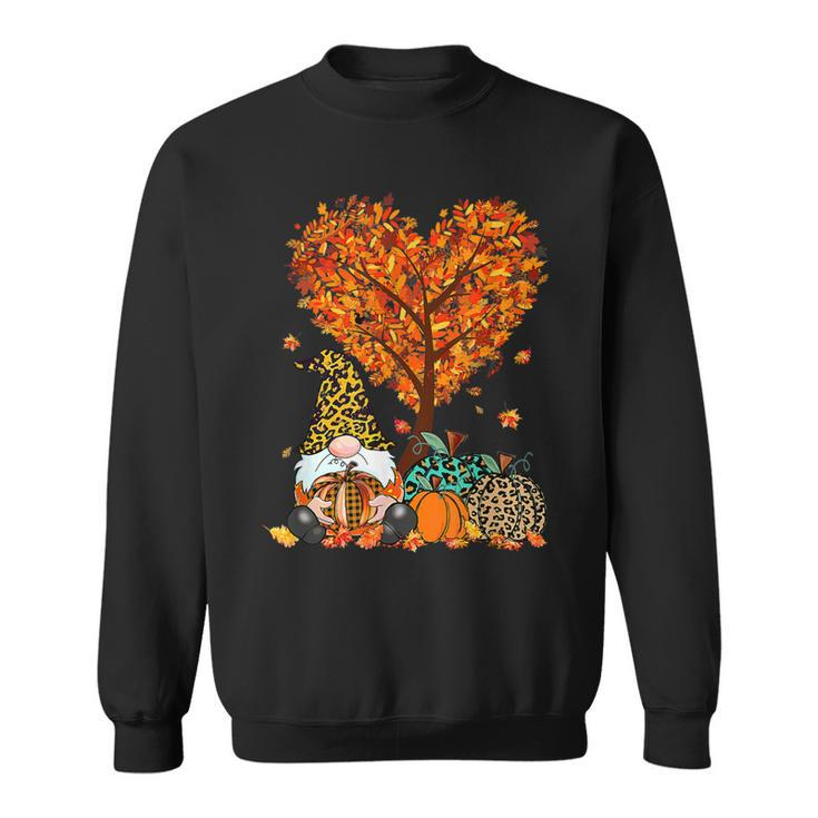 Funny Its Fall Yall Cute Gnomes Pumpkin Autumn Tree Fall  Men Women Sweatshirt Graphic Print Unisex