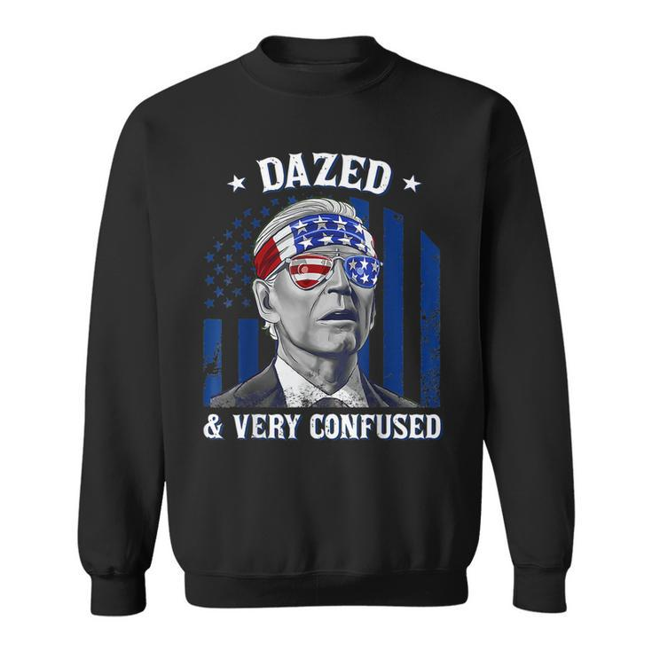 Funny Joe Biden Dazed And Very Confused 4Th Of July 2022  V3 Sweatshirt