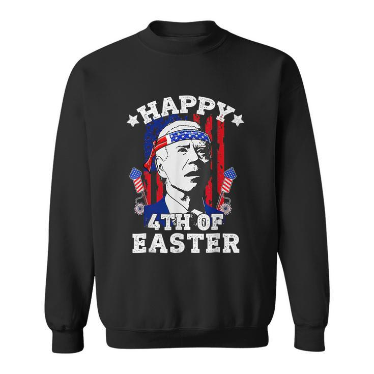 Funny Joe Biden Happy 4Th Of Easter American Flag Hunt Egg Tshirt Sweatshirt