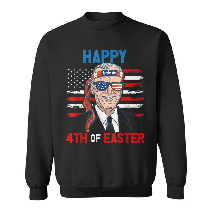 Funny Joe Biden Happy 4Th Of Easter Confused 4Th Of July  V3 Men Women Sweatshirt Graphic Print Unisex