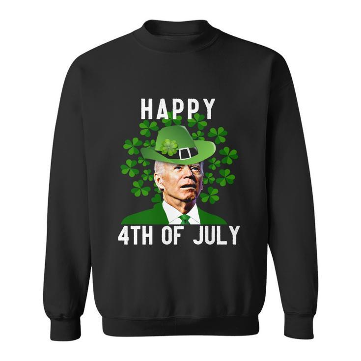 Funny Leprechaun St Patricks Day Joe Biden Happy 4Th Of July Biden St Patricks Day Tshirt Sweatshirt