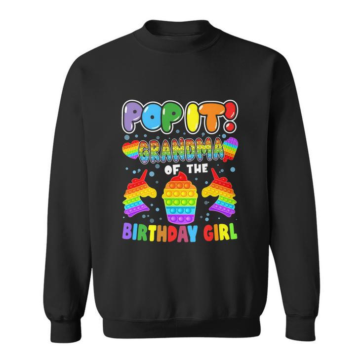 Funny Pop It Sister From Birthday Girl Or Boy Fidget Sweatshirt