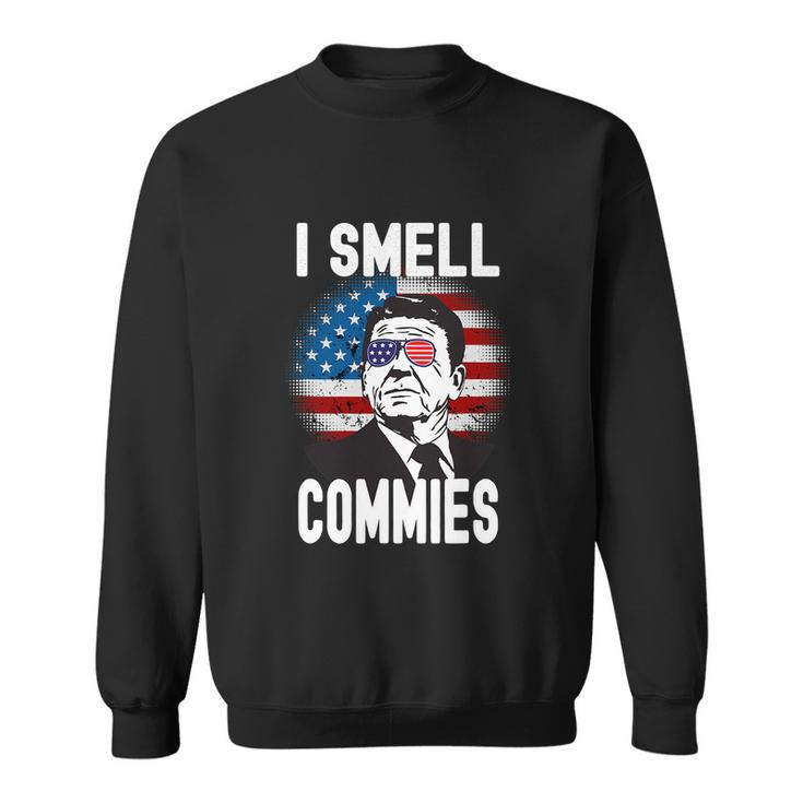 Funny Reagan Political Humor I Smell Commies Reaganomics Sweatshirt