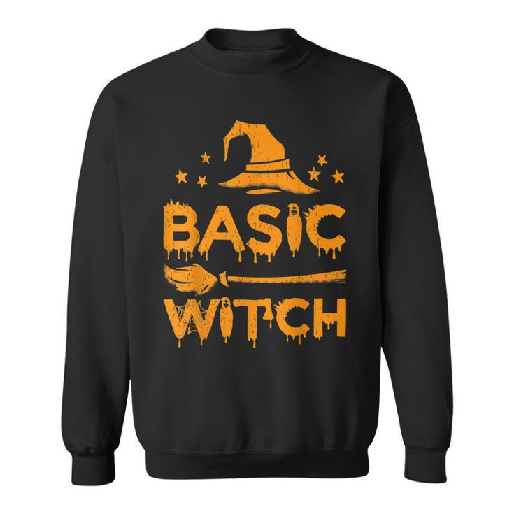 Funny Scary Basic Witch Halloween Costume  Sweatshirt