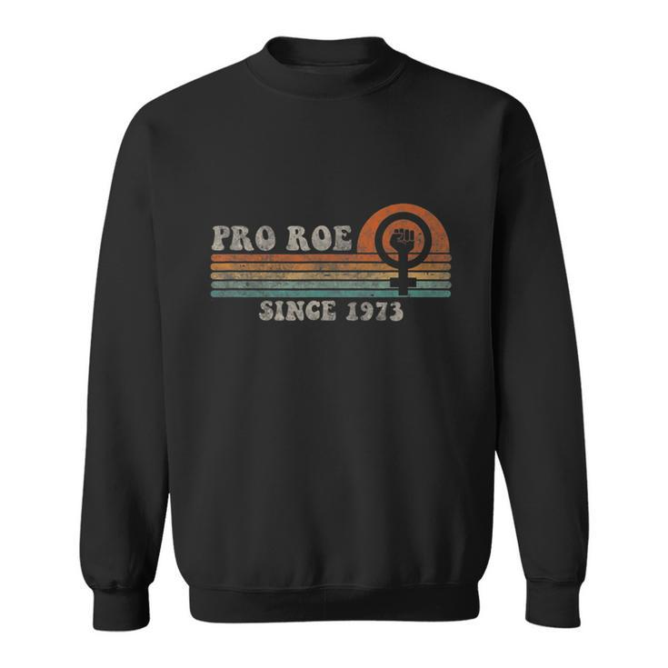 Funny Since 1973 Vintage Pro Roe Retro Sweatshirt
