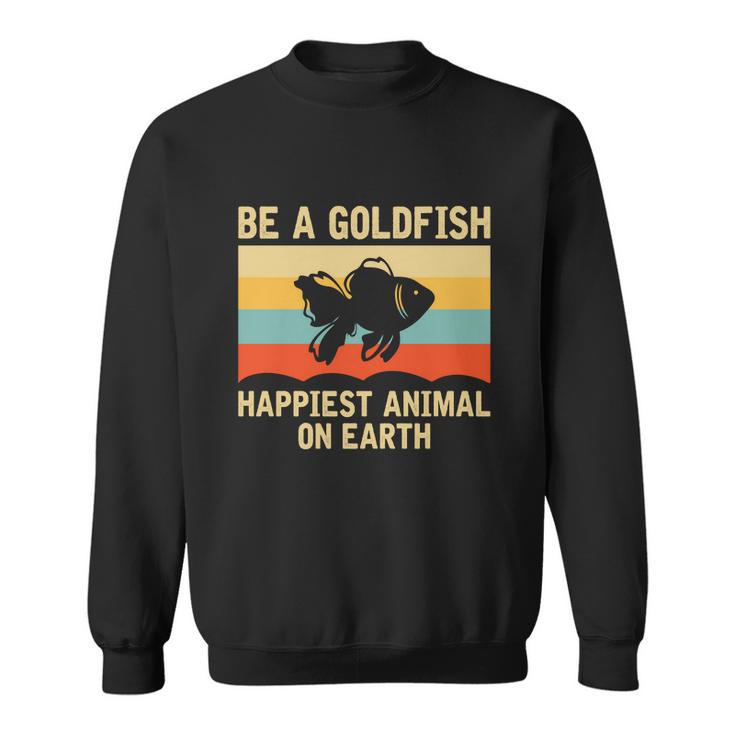 Ted Lasso Be A Goldfish Men's Black Sweatshirt-S