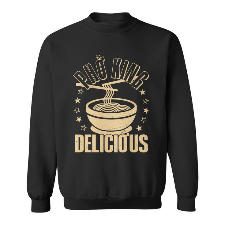 Funny Vintage Pho King Delicious Graphic Design Printed Casual Daily Basic Sweatshirt