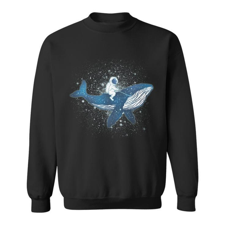 Galaxy Space Astronaut Whale Sweatshirt
