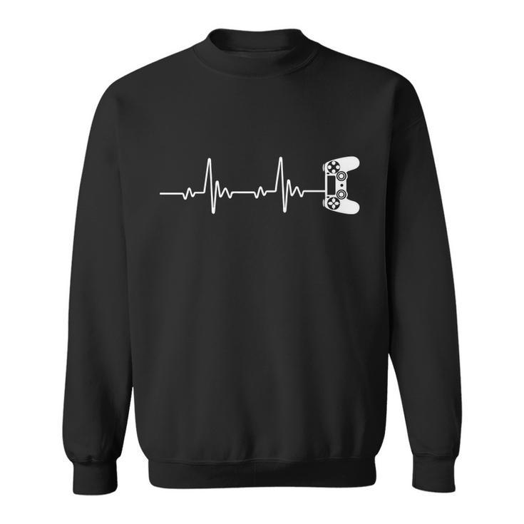 Gamer Controller Heartbeat Pules Sweatshirt