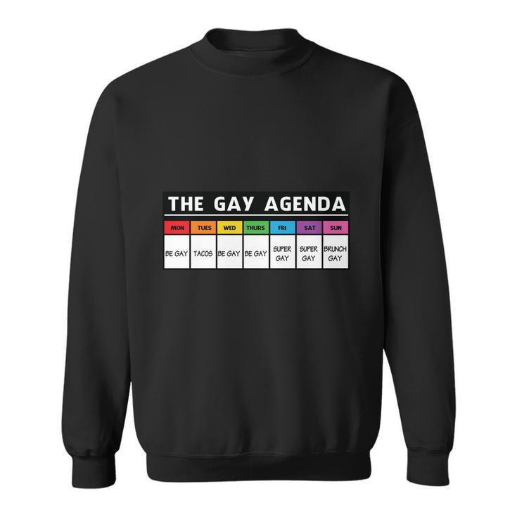 Gay Pride Agenda Lgbt Pride Month Sweatshirt