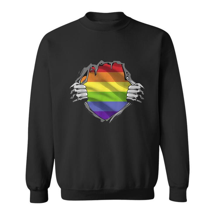 Gay Pride Lgbt Gay Inside Lgbtq Sweatshirt