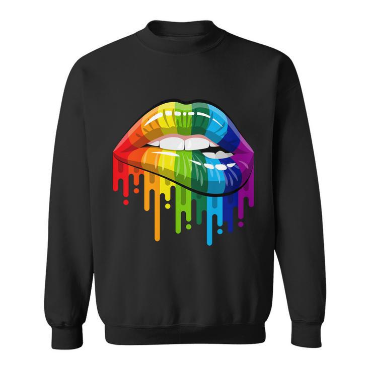 Gay Pride Lips Tshirt V2 Sweatshirt
