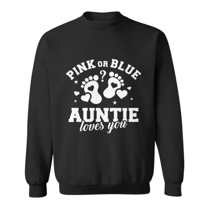 Gender Reveal Auntie Aunt Tshirt Sweatshirt
