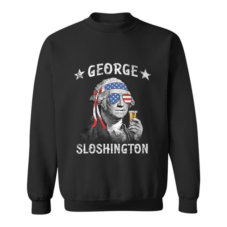 George Sloshington George Washington 4Th Of July Sweatshirt