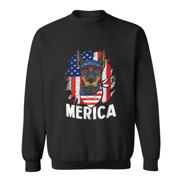 Gift For Dog 4Th Of July American Flag Patriotic Sweatshirt