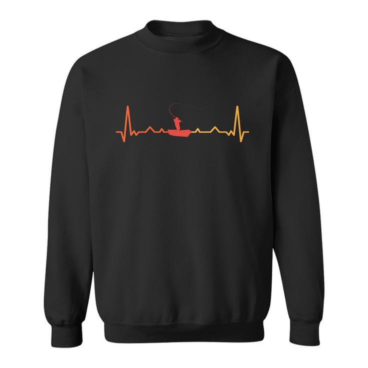 Gift Heartbeat Fishing Anglers Sweatshirt