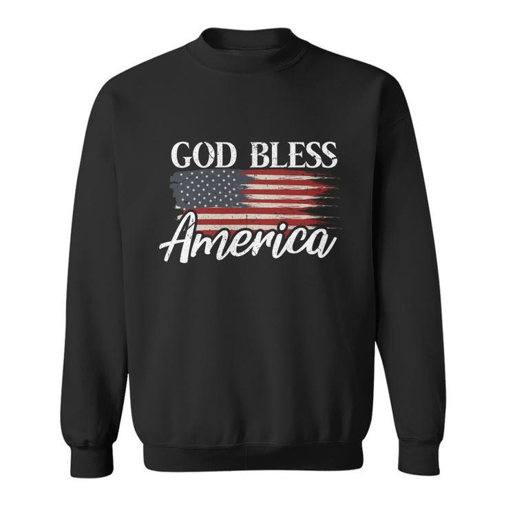 God Bless America 4Th Of July Patriotic Usa Great Gift Sweatshirt