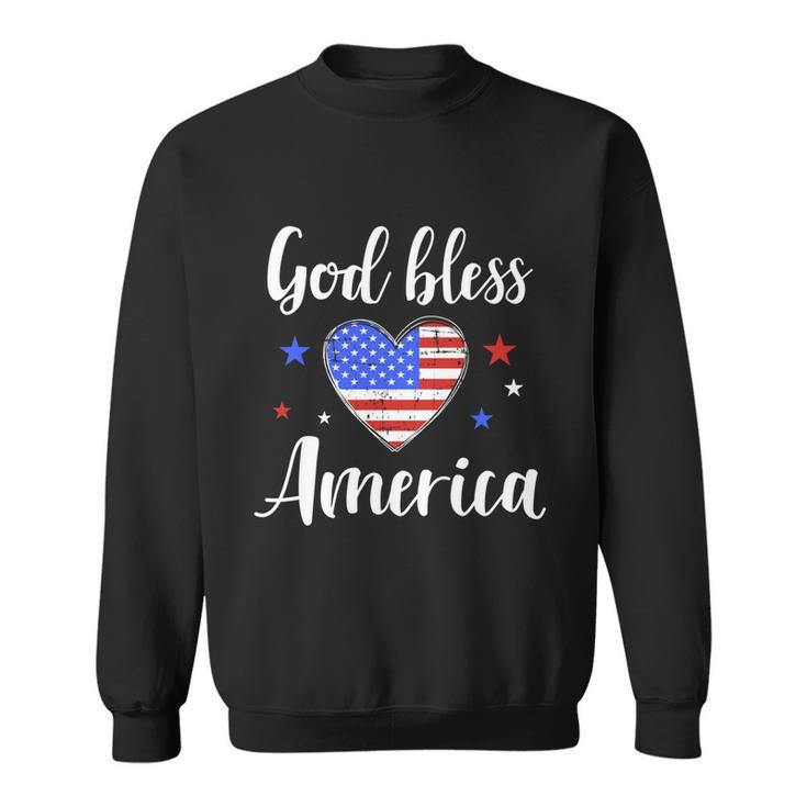 God Bless America For Patriotic Independence Day 4Th Of July Gift Sweatshirt