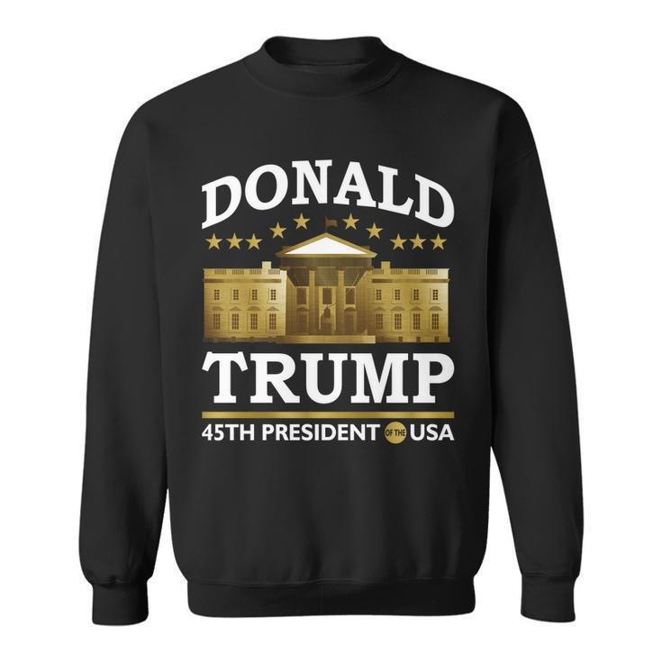Gold White House Donald Trump 45Th President Tshirt Sweatshirt