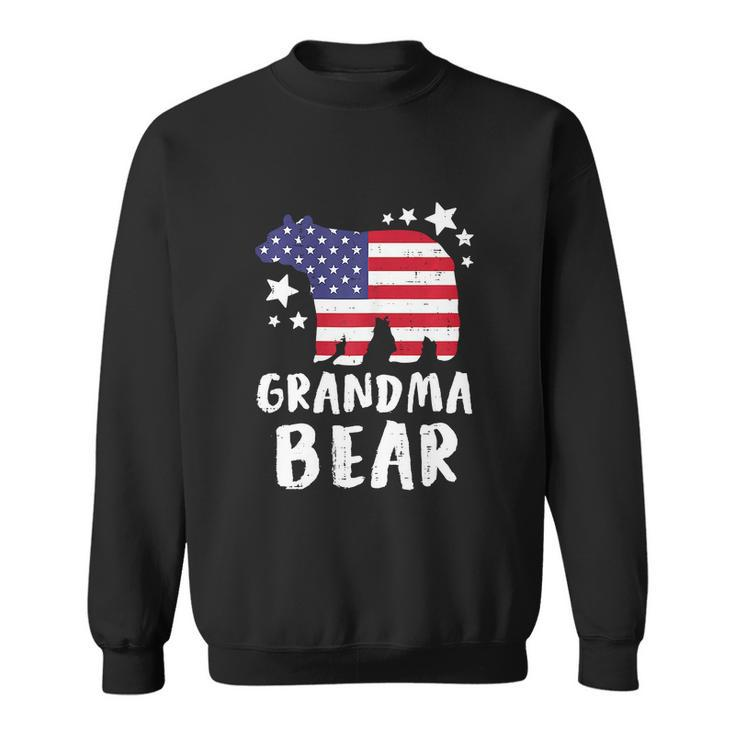 Grandma Bear Grandmother Funny 4Th Of July Sweatshirt