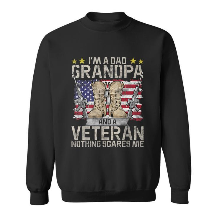 Grandpa Shirts For Men Fathers Day Im A Dad Grandpa Veteran Graphic Design Printed Casual Daily Basic Sweatshirt