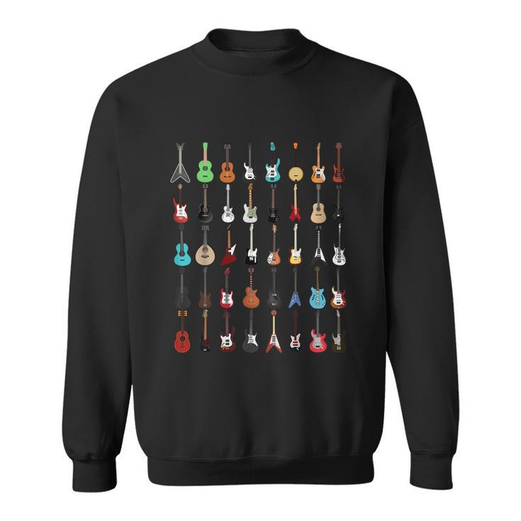 Guitar Musical Instrument Gift Rock N Roll Gift Sweatshirt