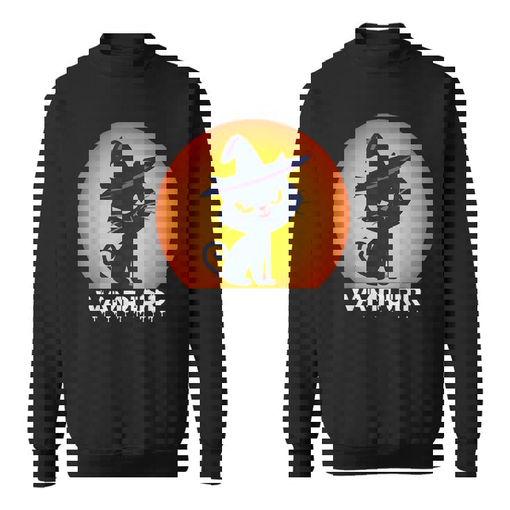 Halloween 2021 Cat Vampurr Vampire Funny Costume Men Women Sweatshirt Graphic Print Unisex