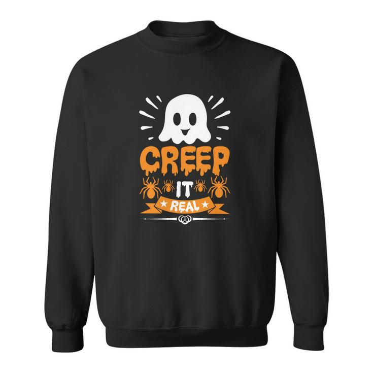 Halloween Boo Creep It Real Sweatshirt