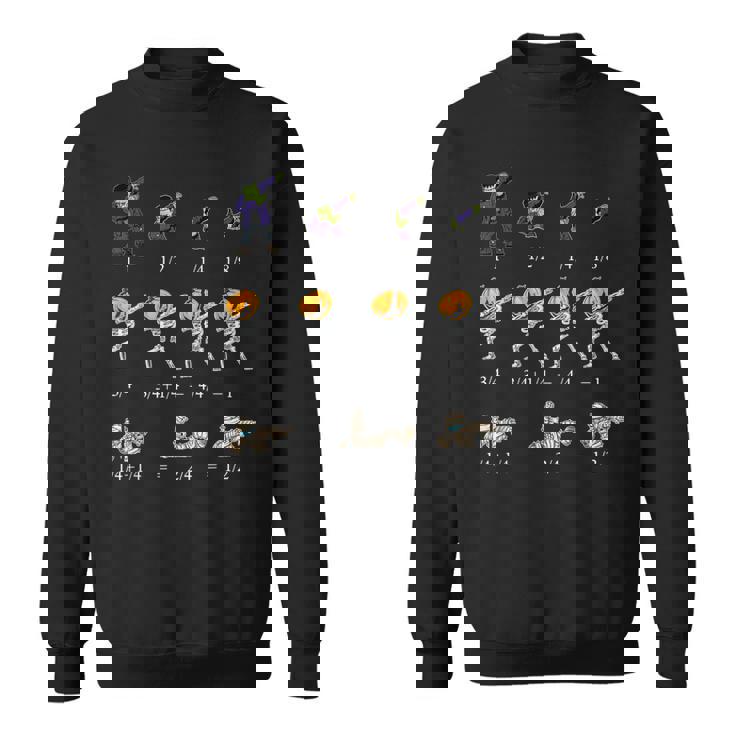 Halloween Math Teacher Equation Skeleton Dance Zombie Woman Men Women Sweatshirt Graphic Print Unisex