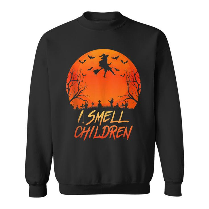 Halloween Pregnancy Announcement Witch I Smell Children Sweatshirt