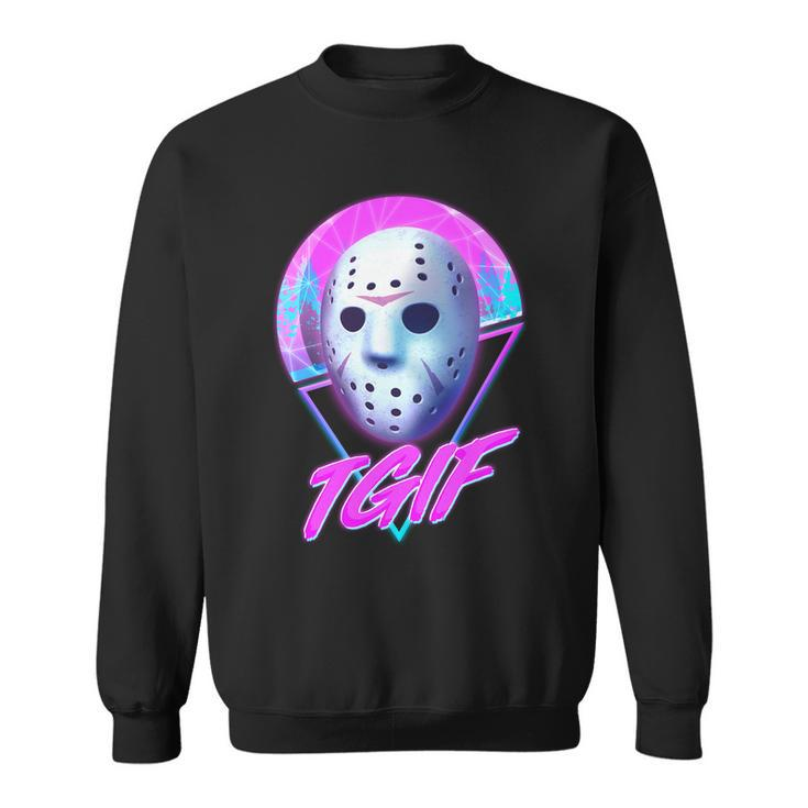 Halloween Retro 80S Tgif Jason Mask Tshirt Sweatshirt
