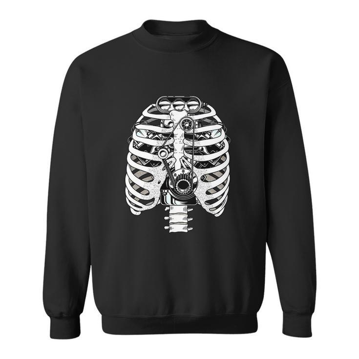 Halloween Skeleton Hand Funny Halloween Graphic Design Printed Casual Daily Basic Sweatshirt