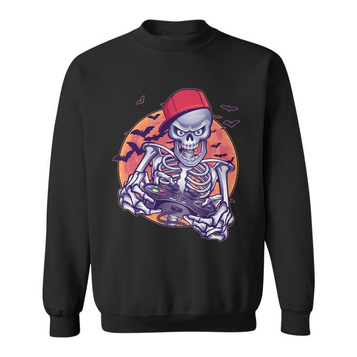 Halloween Video Gamer Skeleton Tshirt Sweatshirt