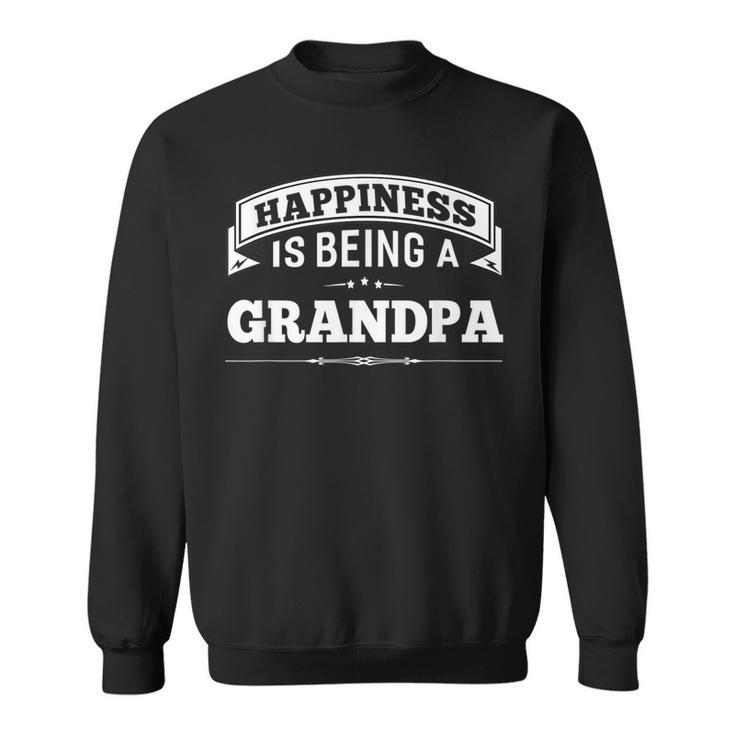 Happiness Is Being A Grandpa Men Top Fathers Day Gifts  Men Women Sweatshirt Graphic Print Unisex