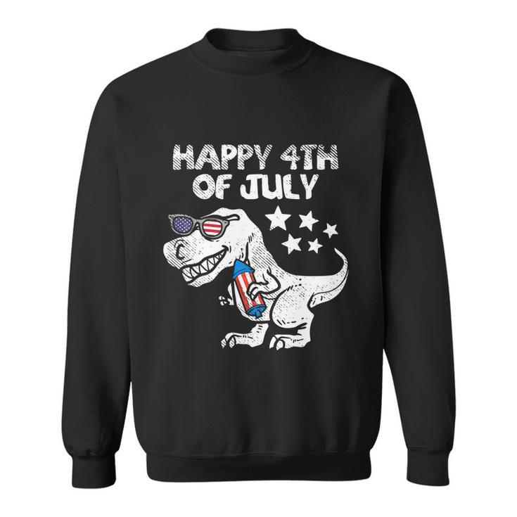 Happy 4Th Of July Trex Dinosaur American Dino Sweatshirt