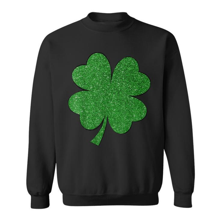 Happy Clover St Patricks Day Irish Shamrock St Pattys Day  Men Women Sweatshirt Graphic Print Unisex