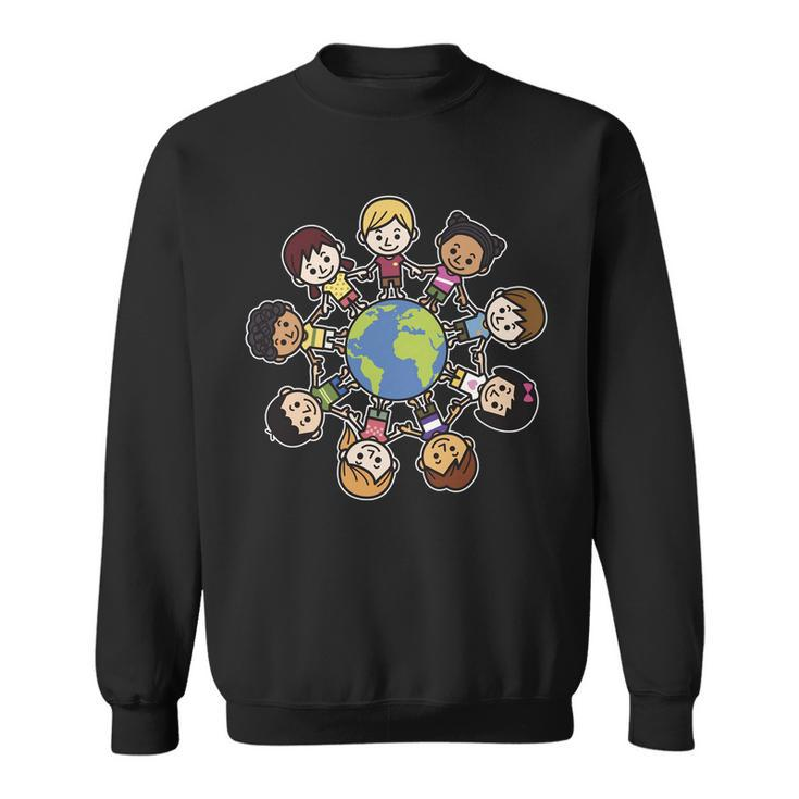 Happy Earth Day Children Around The World Sweatshirt