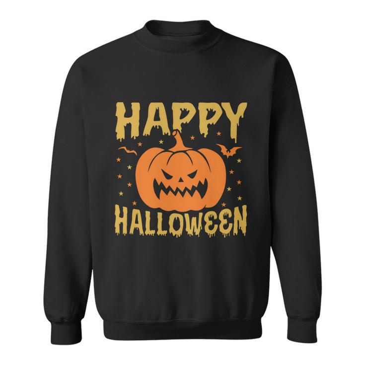 Happy Halloween Pumpkin Halloween Quote V10 Sweatshirt